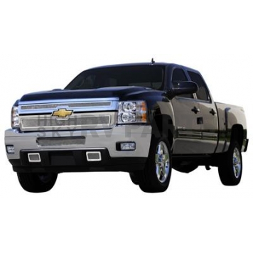 T-Rex Truck Products Grille Insert - Mesh Rectangular Polished Stainless Steel - 54114