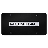 Automotive Gold License Plate - Pontiac Stainless Steel - PONNCB