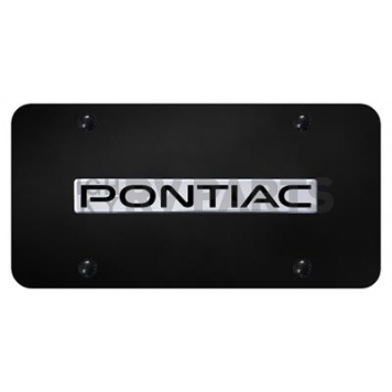 Automotive Gold License Plate - Pontiac Stainless Steel - PONNCB