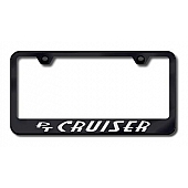 Automotive Gold License Plate Frame - Black Stainless Steel - LFPTCEB