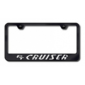 Automotive Gold License Plate Frame - Black Stainless Steel - LFPTCEB