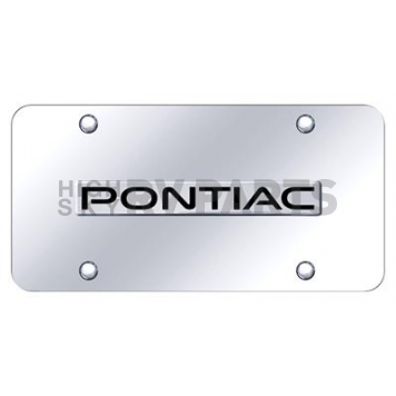 Automotive Gold License Plate - Pontiac Stainless Steel - PONNCC