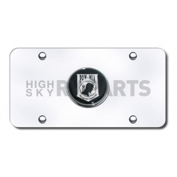 Automotive Gold License Plate - POW/MIA Stainless Steel - POWCC