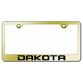 Automotive Gold License Plate Frame - Gold Stainless Steel - LFDAKEG