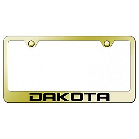 Automotive Gold License Plate Frame - Gold Stainless Steel - LFDAKEG