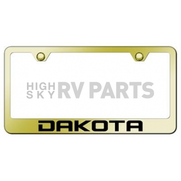 Automotive Gold License Plate Frame - Gold Stainless Steel - LFDAKEG