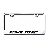 Automotive Gold License Plate Frame - Silver Stainless Steel - LFPWREC