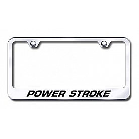 Automotive Gold License Plate Frame - Silver Stainless Steel - LFPWREC