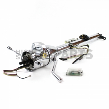 Helix Steering Column - Chrome Plated Steel Silver 33 Inch - 10000