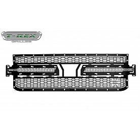 T-Rex Truck Products Grille Insert - Honey Comb Square Black Powder Coated Mild Steel - 7711261