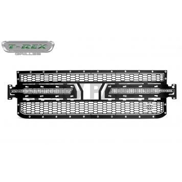 T-Rex Truck Products Grille Insert - Honey Comb Square Black Powder Coated Mild Steel - 7711261