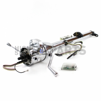 Helix Steering Column - Chrome Plated Steel Silver 33 Inch - 10004