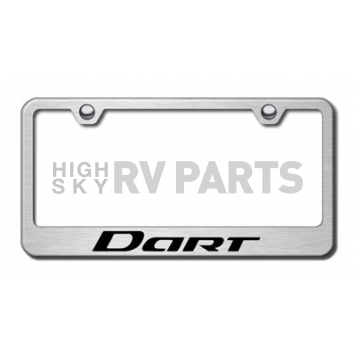 Automotive Gold License Plate Frame - Silver Stainless Steel - LFDARTES