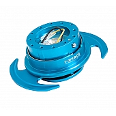 NRG Innovations Steering Wheel Quick Release - 6 Hole Hub Adapter  Blue - SRK650NB
