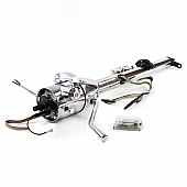Helix Steering Column - Chrome Plated Steel Silver 33 Inch - 10006
