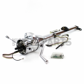 Helix Steering Column - Chrome Plated Steel Silver 33 Inch - 10006