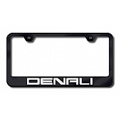 Automotive Gold License Plate Frame - Black Stainless Steel - LFDENEB