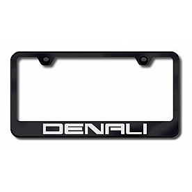 Automotive Gold License Plate Frame - Black Stainless Steel - LFDENEB
