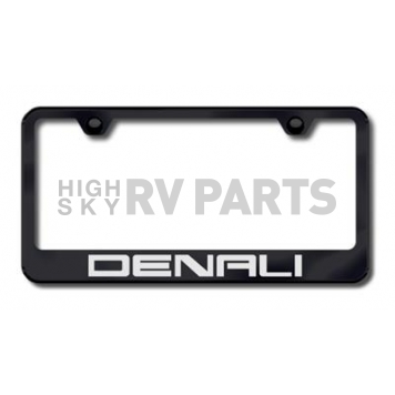 Automotive Gold License Plate Frame - Black Stainless Steel - LFDENEB