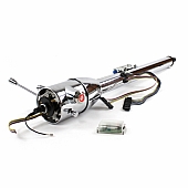 Helix Steering Column - Chrome Plated Steel Silver 32 Inch - 10009