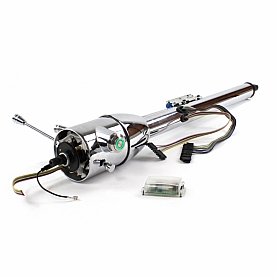 Helix Steering Column - Chrome Plated Steel Silver 32 Inch - 10010