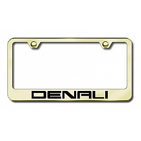 Automotive Gold License Plate Frame - Gold Stainless Steel - LFDENEG