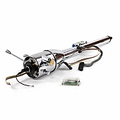 Helix Steering Column - Chrome Plated Steel Silver 32 Inch - 10012