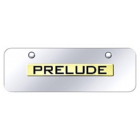 Automotive Gold License Plate - Prelude Stainless Steel - PRENGCM