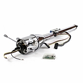 Helix Steering Column - Chrome Plated Steel Silver 32 Inch - 10014