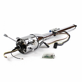 Helix Steering Column - Chrome Plated Steel Silver 32 Inch - 10014