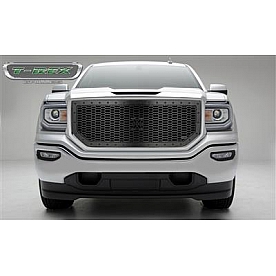 T-Rex Truck Products Grille Insert - Honeycomb Trapezoid Black Powder Coated Steel - 7712131BR