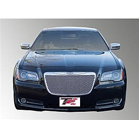 TFP (International Trim) Grille Insert - Mesh Trapezoid ABS Plastic Chrome Plated - 68116GI