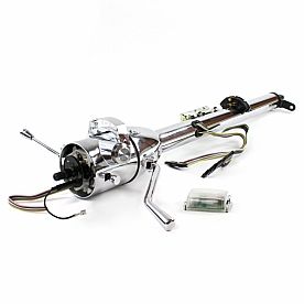 Helix Steering Column - Chrome Plated Steel Silver 33 Inch - 9996