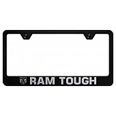 Automotive Gold License Plate Frame - Black Stainless Steel - LFRAMTEB