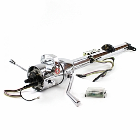 Helix Steering Column - Chrome Plated Steel Silver 33 Inch - 9998