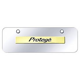 Automotive Gold License Plate - Prot&eacute;g&eacute; Stainless Steel - PRONGCM