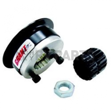 Grant Products Steering Wheel Quick Release - 3/4 Inch Shaft Weld-On Aluminum Black - 3004