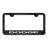 Automotive Gold License Plate Frame - Black Stainless Steel - LFDODEB
