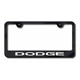 Automotive Gold License Plate Frame - Black Stainless Steel - LFDODEB