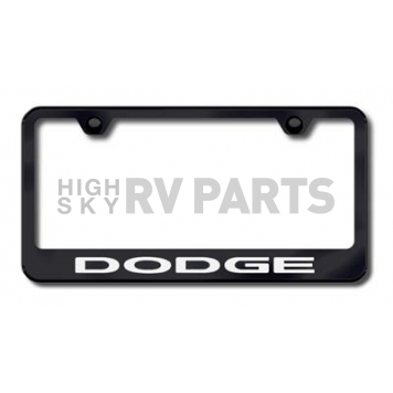 Automotive Gold License Plate Frame - Black Stainless Steel - LFDODEB