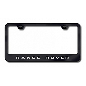 Automotive Gold License Plate Frame - Black Stainless Steel - LFRANEB