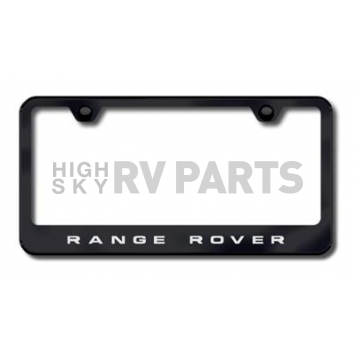 Automotive Gold License Plate Frame - Black Stainless Steel - LFRANEB