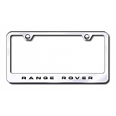 Automotive Gold License Plate Frame - Silver Stainless Steel - LFRANEC