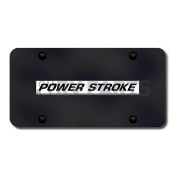 Automotive Gold License Plate - Powerstroke Stainless Steel - PWRNCB