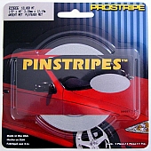 Trimbrite Pinstripe Tape - Single Solid Stripe Vinyl Silver Metallic - R20806