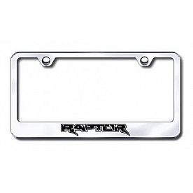 Automotive Gold License Plate Frame - Silver Stainless Steel - LFRAPEC