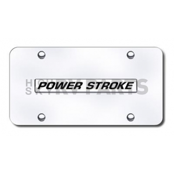 Automotive Gold License Plate - Powerstroke Stainless Steel - PWRNCC