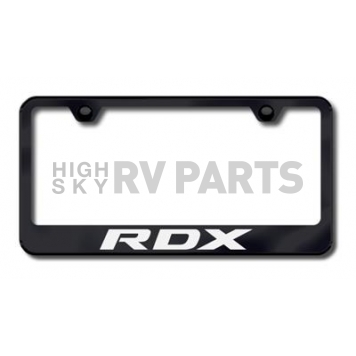 Automotive Gold License Plate Frame - Black Stainless Steel - LFRDXEB