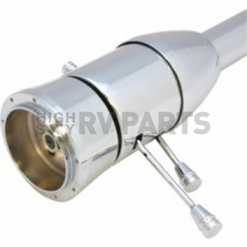 Vintage Parts Steering Column Bell Style - Chrome Plated Stainless Steel Silver 32 Inch - 63109