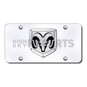 Automotive Gold License Plate - Ram Logo Stainless Steel - RAM2SC